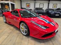 Ferrari 458 SPECIALE 4.5 605 FRANCAISE ROSO CARSA / BANDES NART / HARNAIS - <small></small> 385.000 € <small>TTC</small> - #4