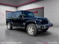 Jeep Wrangler 2,8 CRD UNLIMITED SAHARA SUPER ETAT + CABINE SOUPLE FULL LEDS GARANTIE - <small></small> 21.990 € <small>TTC</small> - #1