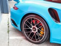 Porsche 911 991 Phase 2 Turbo S 3.8 580 Bleu Miami + Bicolor Craie/Graphite | 20kE doptions | 991.2 - <small></small> 159.980 € <small>TTC</small> - #28