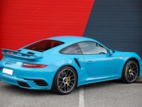 Porsche 911 991 Phase 2 Turbo S 3.8 580 Bleu Miami + Bicolor Craie/Graphite | 20kE doptions | 991.2 - <small></small> 159.980 € <small>TTC</small> - #35