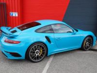 Porsche 911 991 Phase 2 Turbo S 3.8 580 Bleu Miami + Bicolor Craie/Graphite | 20kE doptions | 991.2 - <small></small> 159.980 € <small>TTC</small> - #37