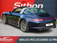 Porsche 911 991 Targa 4S 3.8 400 PDK | Bleu Nuit | Beige Louxor | 22kE doptions - <small></small> 119.980 € <small>TTC</small> - #3