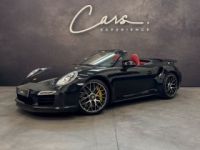 Porsche 911 991 Turbo S Cabriolet 3.8 560cv – FRANÇAISE PDCC– CARBONE CAMERA ENTRETIEN COMPLET - - <small></small> 149.900 € <small>TTC</small> - #1