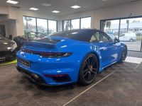 Porsche 911 992 TURBO S Cabriolet 1ere main 650 CV Bleu Requin Origine France 2022 LOA 1918,95 Euros / mois - <small></small> 260.000 € <small>TTC</small> - #22