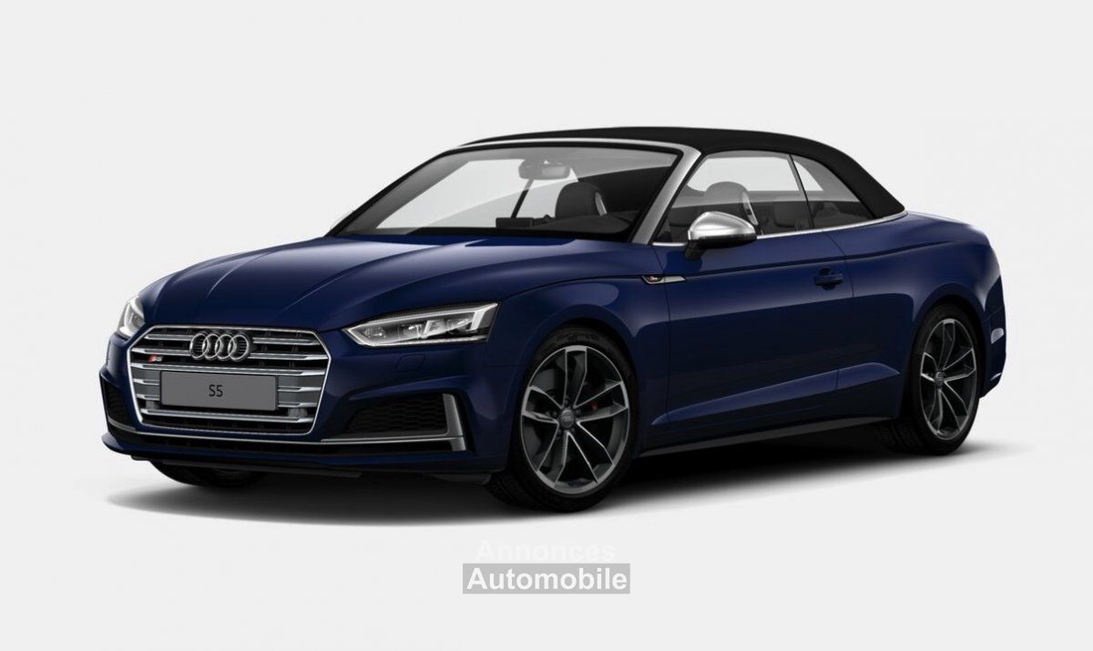 Audi S5 Cabriolet 2018 bleu métallisé occasion à Pornic 44 Loire Atlantique  n°3780542 