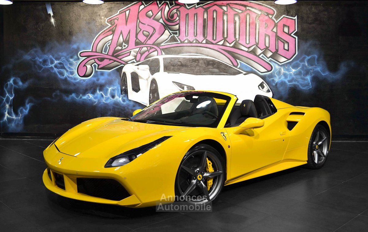 En Vente Ferrari 488 Spider 39 V8 112016 5900km Au Prix De 259900 Chez Ms Motors