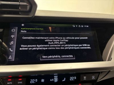 Audi A3 Sportback 1.5 TFSI CARPLAY 1ER PROPRIO GARANTIE  - 9