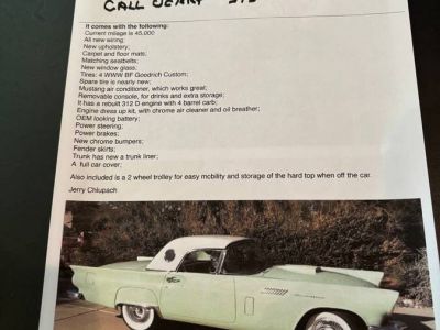 Ford Thunderbird convertible  - <small></small> 54.000 € <small>TTC</small>