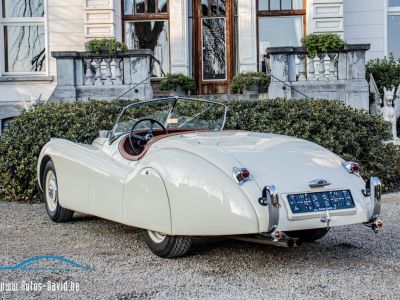 Jaguar XK120 XK 120 Open Top Speedster (OTS) LHD 1951 - OLDTIMER - GERESTAUREERD - MATCHING NUMBERS - SOFTTOP - CREAM WHITE - <small></small> 99.999 € <small>TTC</small>