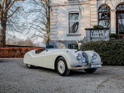 Jaguar XK120 XK 120 Open Top Speedster (OTS) LHD 1951 - OLDTIMER - GERESTAUREERD - MATCHING NUMBERS - SOFTTOP - CREAM WHITE - <small></small> 99.999 € <small>TTC</small>