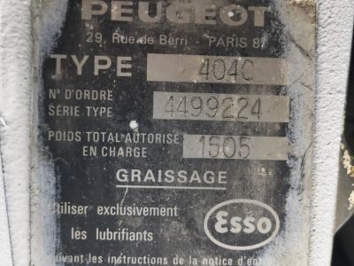 Peugeot 404 - <small></small> 14.000 € <small>TTC</small> - #43
