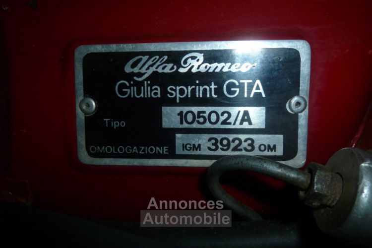 Alfa Romeo 1600 GTA - Prix sur Demande - #12