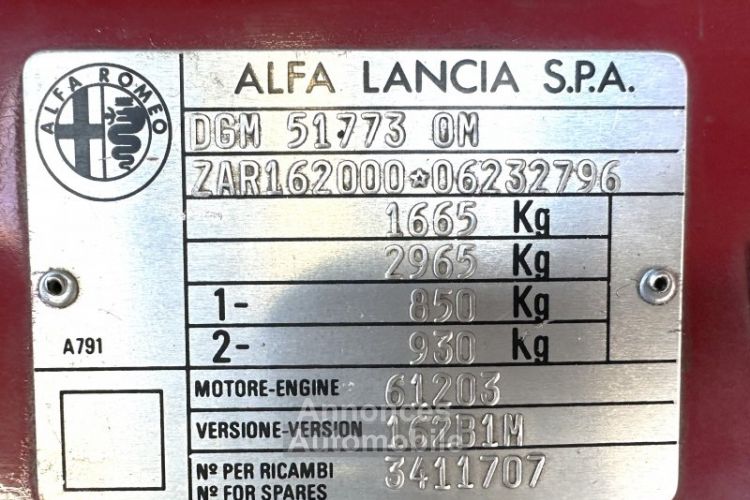 Alfa Romeo 75 Turbo QF Quadriofoglio 1991 1.8l - <small></small> 22.490 € <small>TTC</small> - #15