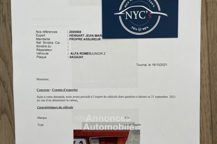 Alfa Romeo GT Junior Zagato - <small></small> 52.000 € <small>TTC</small> - #110