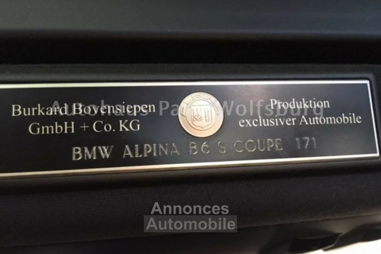 Alpina B6 2008 S Coupe Switch-Tronic Deutsches Fahrzeug - <small></small> 57.900 € <small>TTC</small> - #4