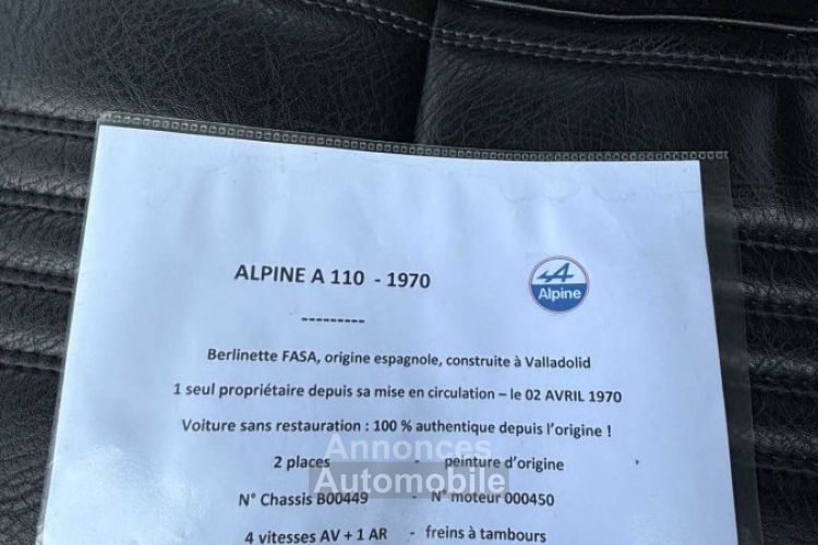 Alpine A110 A 110 fasa 1100 - <small></small> 63.990 € <small>TTC</small> - #11