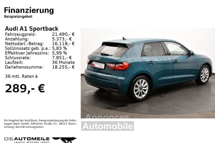 Audi A1 Sportback 1.0 TFSI DSG advanced  - <small></small> 21.180 € <small>TTC</small> - #2