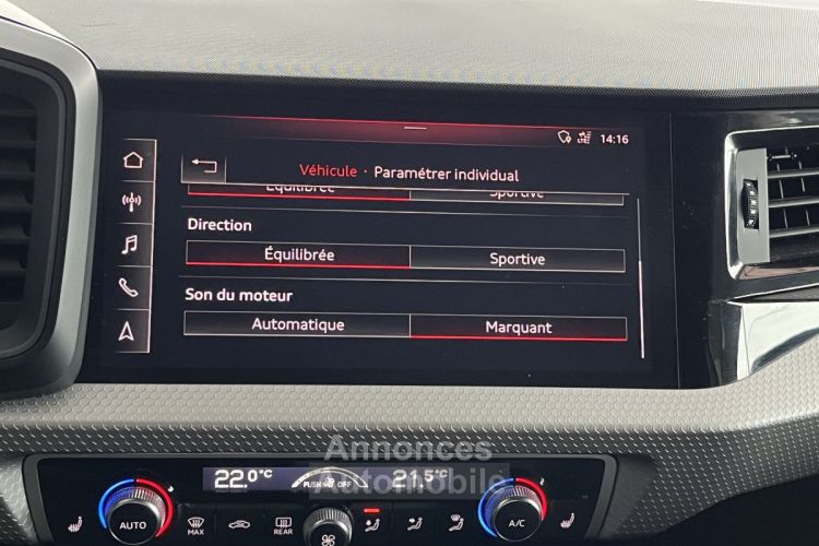 Audi A1 Sportback 40 TFSI 2,0 200 FULL S-LINE S-TRONIC 6 GPS FULL LED LIMITEUR DRIVE SELECT DIGITAL COCKP - <small></small> 28.990 € <small>TTC</small> - #12