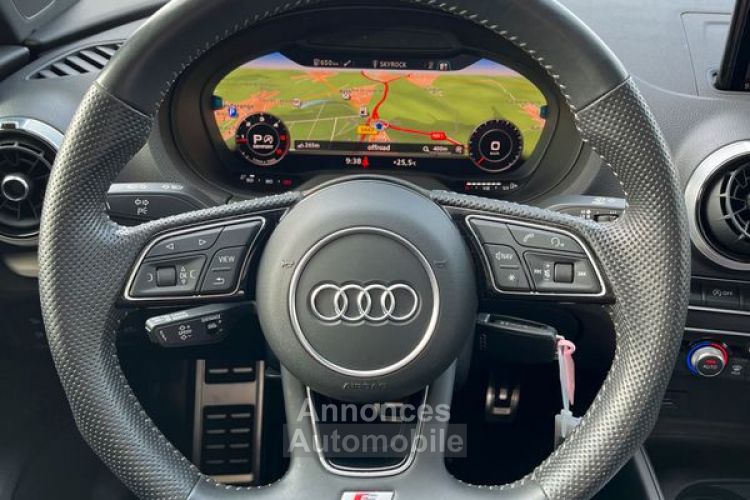 Audi A3 Berline 150ch S line Toit Ouvrant Caméra Virtual Cockpit Volant Méplat LED 18P Garantie 6 ans 405-mois - <small></small> 26.981 € <small>TTC</small> - #5