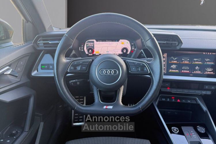 Audi A3 Berline 35 TDI 150 S tronic 7 S Line SUIVI AUDI-TOIT OUVRANT-CARPLAY-CAMERA-MATRIX LED-GARANTIE 12 MOIS - <small></small> 30.480 € <small>TTC</small> - #14