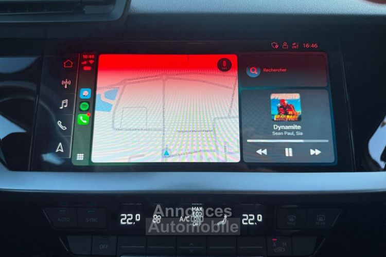 Audi A3 Berline 35 TDI 150 S tronic 7 S Line SUIVI AUDI-TOIT OUVRANT-CARPLAY-CAMERA-MATRIX LED-GARANTIE 12 MOIS - <small></small> 30.480 € <small>TTC</small> - #16