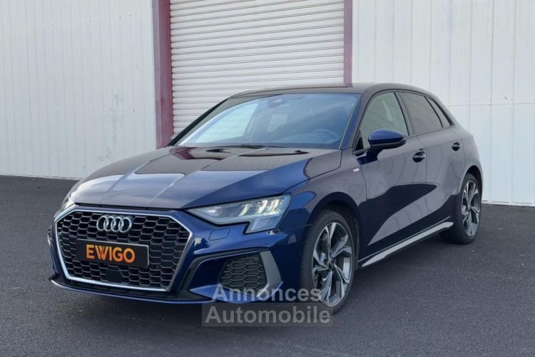 Audi A3 Sportback 1.5 35 TFSI 150CH S-LINE HYBRID MHEV BLEU NAVARRE - <small></small> 31.490 € <small>TTC</small> - #4