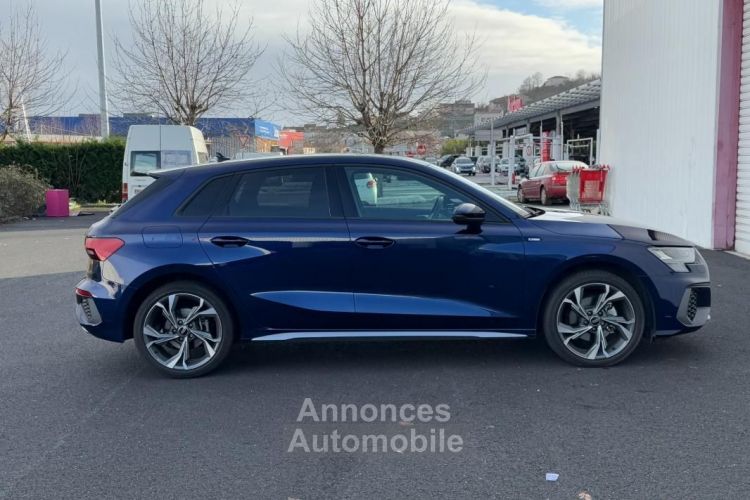 Audi A3 Sportback 1.5 35 TFSI 150CH S-LINE HYBRID MHEV BLEU NAVARRE - <small></small> 31.490 € <small>TTC</small> - #9