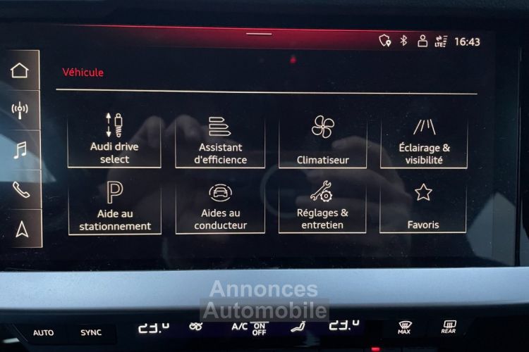 Audi A3 Sportback 35 tdi 150 ch s-tronic7 s line avec carplay virtual cockpit ges chauffants . regulateur adaptatif mains libres - <small></small> 33.990 € <small>TTC</small> - #16