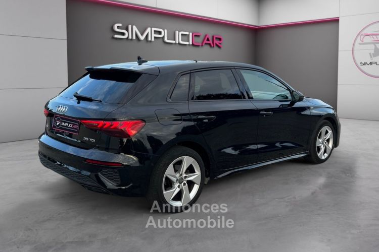 Audi A3 Sportback 35 TDI 150 S tronic 7 S Line 1 ERE MAIN SUIVI CARPLAY SIÈGES ELECS CHAUFFANTS CAM RECUL GARANTIE 12 MOIS - <small></small> 27.490 € <small>TTC</small> - #3