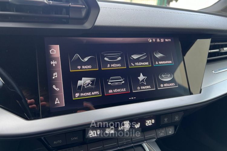 Audi A3 Sportback 35 TDI 150 S tronic 7 S Line 1 ERE MAIN SUIVI CARPLAY SIÈGES ELECS CHAUFFANTS CAM RECUL GARANTIE 12 MOIS - <small></small> 27.490 € <small>TTC</small> - #17