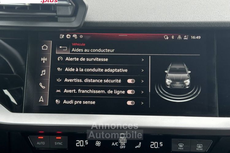 Audi A3 Sportback 40 TFSIe 204 S tronic 6 S Line - <small></small> 34.990 € <small>TTC</small> - #15