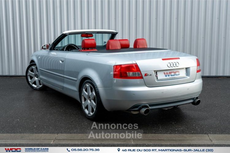 Audi A4 S4 Cabriolet Quattro 4.2i V8 - BVA Tiptronic S4 2004 CABRIOLET - <small></small> 15.490 € <small>TTC</small> - #6