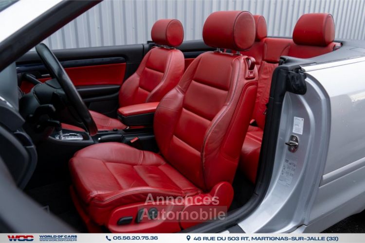 Audi A4 S4 Cabriolet Quattro 4.2i V8 - BVA Tiptronic S4 2004 CABRIOLET - <small></small> 15.490 € <small>TTC</small> - #7