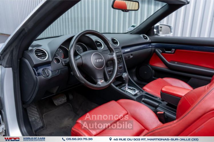 Audi A4 S4 Cabriolet Quattro 4.2i V8 - BVA Tiptronic S4 2004 CABRIOLET - <small></small> 15.490 € <small>TTC</small> - #8