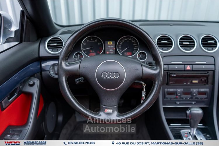 Audi A4 S4 Cabriolet Quattro 4.2i V8 - BVA Tiptronic S4 2004 CABRIOLET - <small></small> 15.490 € <small>TTC</small> - #21