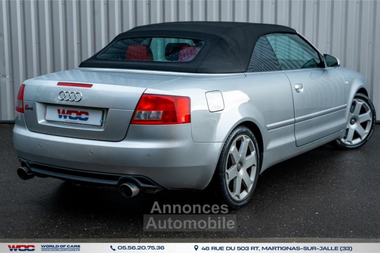 Audi A4 S4 Cabriolet Quattro 4.2i V8 - BVA Tiptronic S4 2004 CABRIOLET - <small></small> 15.490 € <small>TTC</small> - #72