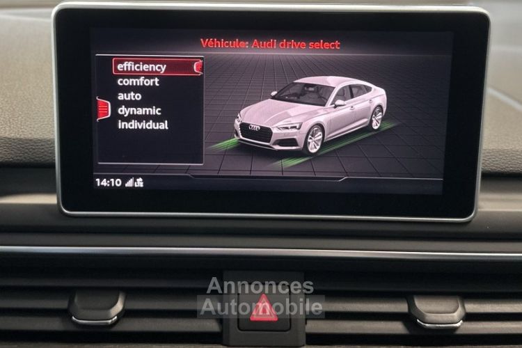 Audi A5 Sportback / A PARTIR DE 371,54/MOIS 40 TDI 190CH AVUS S TRONIC 7 - <small></small> 34.970 € <small>TTC</small> - #19