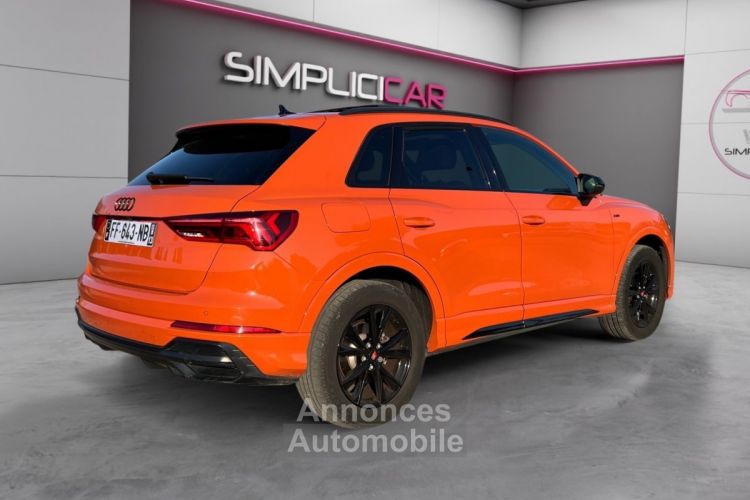 Audi Q3 35 TDI 150 ch S tronic 7 S line ORANGE PULSE PACK BLACK TOIT OUVRANT CAMERA DE RECUL GARANTIE 12 MOIS - <small></small> 33.900 € <small>TTC</small> - #3