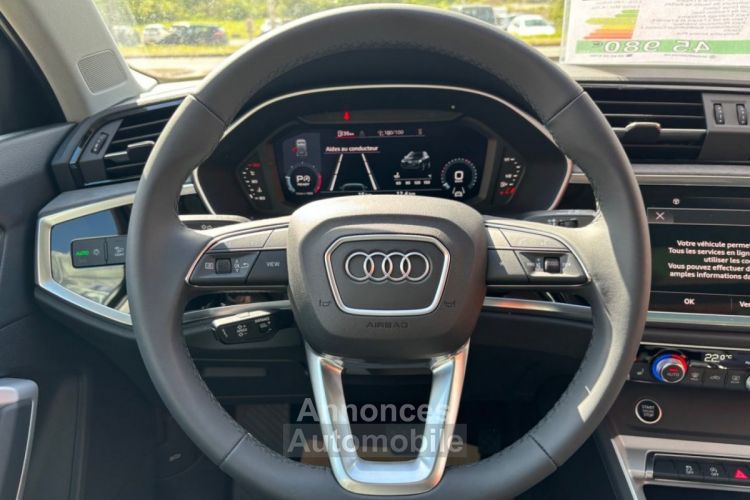 Audi Q3 35 TDI 150 STronic7 S-Line Ext. GPS Toit Ouvrant JA 18 - <small></small> 45.980 € <small>TTC</small> - #21