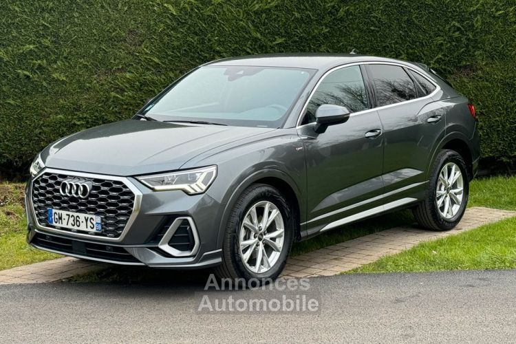 Audi Q3 Sportback 35 tdi 2.0 150 Stronic S-line Sline 03-2023 Org France 1er main Garantie constructeur 03-2026 14980kms Phares LED Crochet d'attelage chargeur inductio - <small></small> 42.880 € <small>TTC</small> - #1