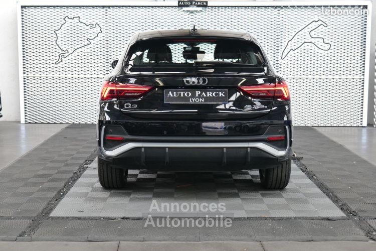 Audi Q3 Sportback NEW HYBRID 45TFSI e 245 S LINE 1° MAIN FRANCAIS TVA RECUPERABLE GPS 16-9 XENON CAMERA DE RECUL VOLANT MEPLAT HAYON ELECTRIQUE CHARGEUR INDUCTION JA18  - <small></small> 39.950 € <small>TTC</small> - #5