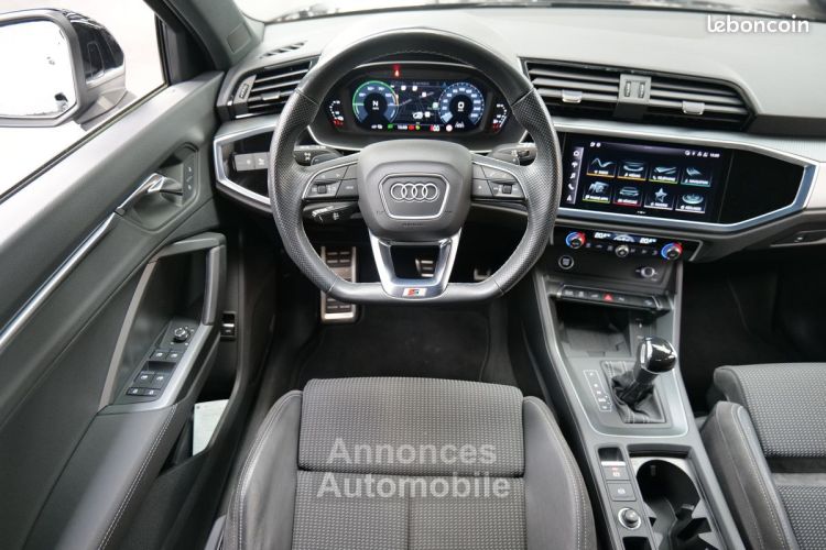 Audi Q3 Sportback NEW HYBRID 45TFSI e 245 S LINE 1° MAIN FRANCAIS TVA RECUPERABLE GPS 16-9 XENON CAMERA DE RECUL VOLANT MEPLAT HAYON ELECTRIQUE CHARGEUR INDUCTION JA18  - <small></small> 39.950 € <small>TTC</small> - #6