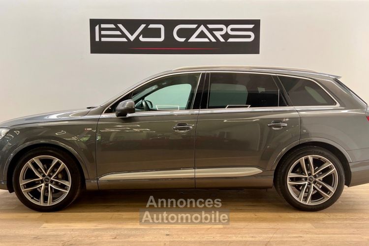 Audi Q7 50 TDI S-Line 3.0 286 ch Cuir Valcona / TO/ Drive Select / Gris Daytona / 1ère main FR - <small></small> 49.990 € <small>TTC</small> - #3