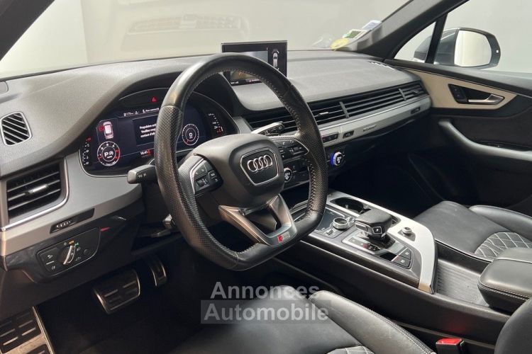 Audi Q7 50 TDI S-Line 3.0 286 ch Cuir Valcona / TO/ Drive Select / Gris Daytona / 1ère main FR - <small></small> 49.990 € <small>TTC</small> - #7