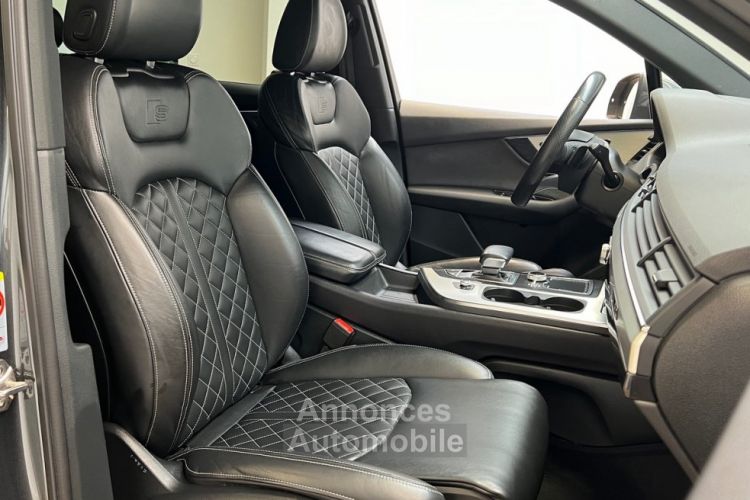 Audi Q7 50 TDI S-Line 3.0 286 ch Cuir Valcona / TO/ Drive Select / Gris Daytona / 1ère main FR - <small></small> 49.990 € <small>TTC</small> - #9