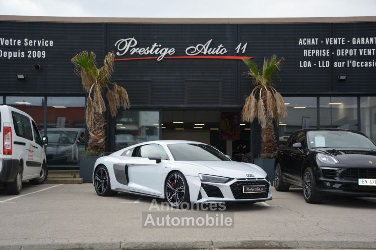 Audi R8 620 CV V10 Performance LOA 1 299 Euros Par mois Sièges Recaro Carbon Interieur et Moteur Gris Suzuka Co2 Payé - <small></small> 149.900 € <small>TTC</small> - #1