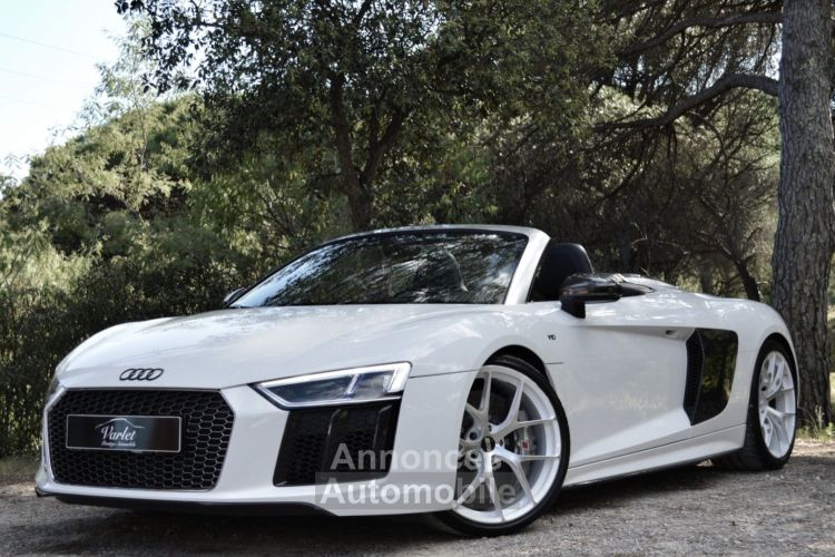 Audi R8 Spyder MAGNIFIQUE AUDI R8 SPYDER 5.2 FSI V10 PLUS 610ch S-TRONIC VALEUR NEUF + DE 245Ke B&O MAGNETIC RIDE CARBONE INT + EXT ECHAP. SPORT CARPLAY CAMERA LASER - <small></small> 139.990 € <small>TTC</small> - #4