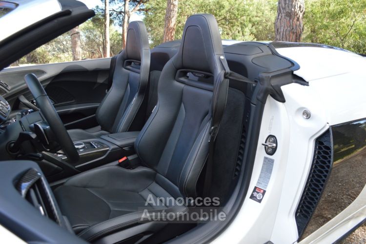 Audi R8 Spyder MAGNIFIQUE AUDI R8 SPYDER 5.2 FSI V10 PLUS 610ch S-TRONIC VALEUR NEUF + DE 245Ke B&O MAGNETIC RIDE CARBONE INT + EXT ECHAP. SPORT CARPLAY CAMERA LASER - <small></small> 139.990 € <small>TTC</small> - #47