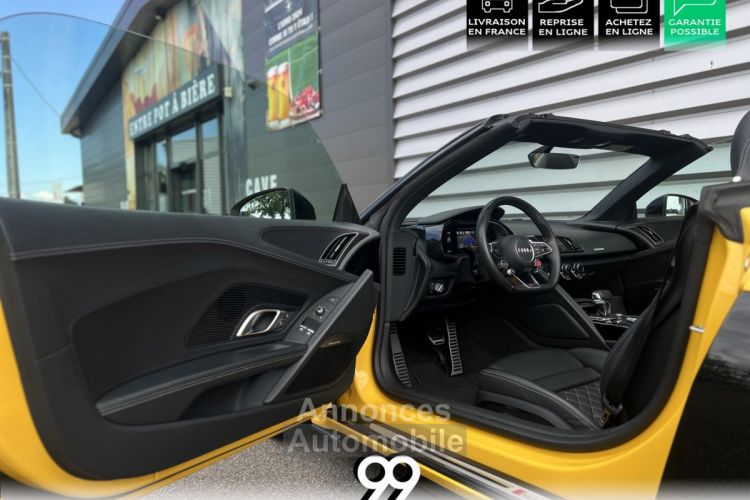 Audi R8 Spyder Quattro 5.2 V10 PACK CUIR SPOILER AR CARBONNE BRILLANT GTIE 02/27 - MALUS INCLUS LIVRAI - <small></small> 184.990 € <small></small> - #13