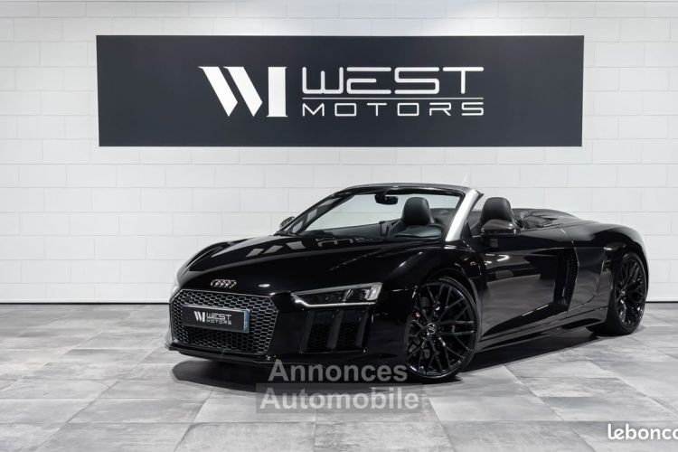 Audi R8 Spyder V10 5.2 540 – Française Carbone B&O Carplay Cam. Recul Sièges élec. Mémoire 1292EMOIS - <small></small> 127.900 € <small>TTC</small> - #1